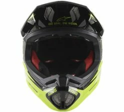 Casque VTT Missile Tech Jaune Fluo 2022 Alpinestars -Accessoires Vélo Soldes casque vtt alpinestars missile tech jaune fluo 2022 devant