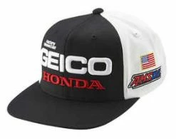 Casquette Team Geico Honda Noir / Blanc 100%