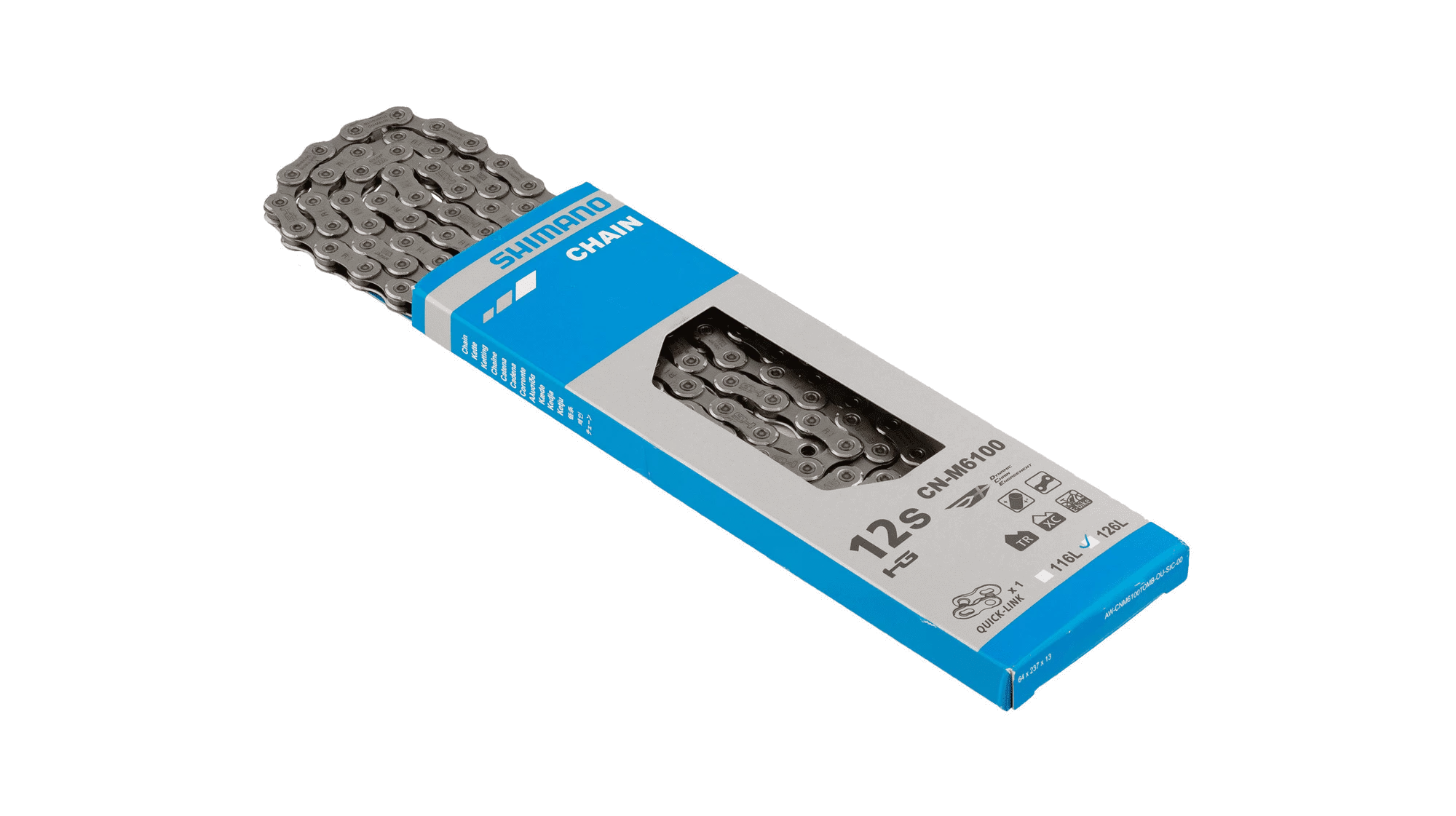 CHAINE SHIMANO 12V M6100 DEORE 3 CHAINE SHIMANO 12V M6100 DEORE