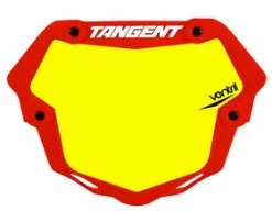 Plaque De Bmx Race Ventril 3D Pro Tangent -Accessoires Vélo Soldes plaque de bmx race tangent ventril rouge