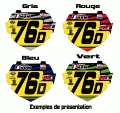 Autocollant De Plaque Box Phase 1 Petite Mx Stickers