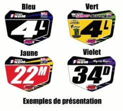 Plaque Avant Bmx START Mx Stickers