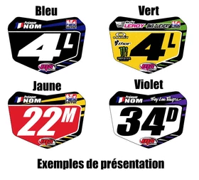 Plaque Avant Bmx START Mx Stickers 3 Plaque Avant Bmx START Mx Stickers