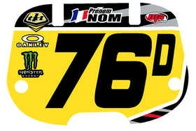 Autocollant épais De Plaque Avant The Mx Stickers 3 Autocollant épais De Plaque Avant The Mx Stickers