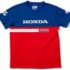 Tee Shirt Honda HRC Navy D'Cor 2 Tee Shirt Honda HRC Navy D'Cor -Accessoires Vélo Soldes tee shirt hrc honda officiel d cor visuals devant