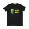 Tee Shirt Monster Energy Noir VR46 -Accessoires Vélo Soldes tee shirt vr46 noir monster 040076100 1032 27042016